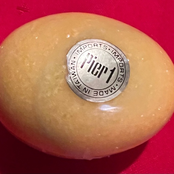 Pier 1 Golden Decorative Egg - Picture 3 of 3